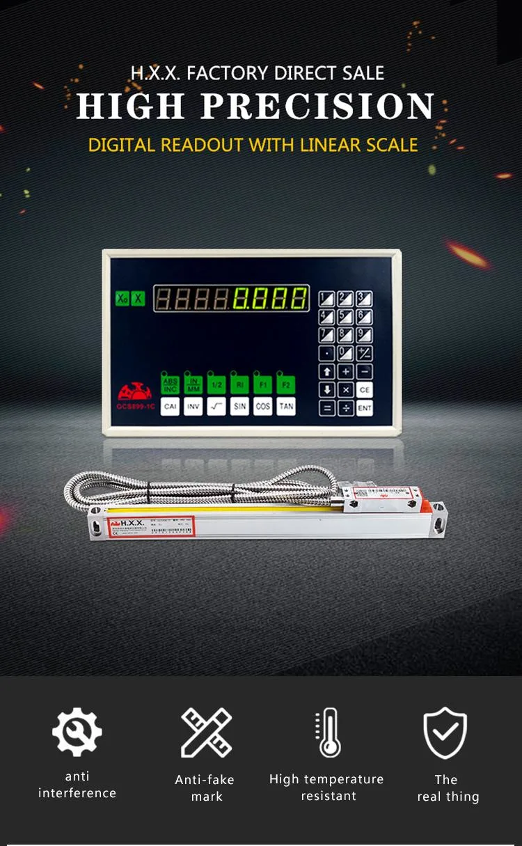 Digital Readout Dro with Position Transducer Linear Scale